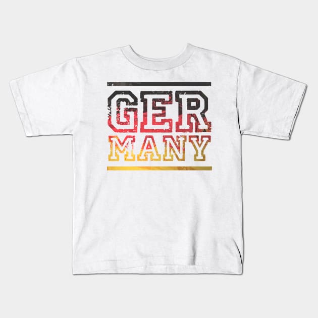 Germany World Cup Soccer Kids T-Shirt by Issho Ni